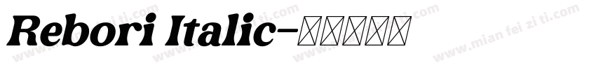 Rebori Italic字体转换